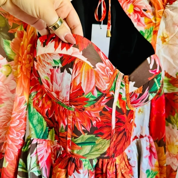 Touch of Elegance Floral Dress Size Small - Picture 6 of 9